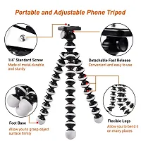 Fully Flexible 10 Inch Gorilla Tripod for Mobile Phone DSLR and Action Camera GoPro with Holder Stand Lightweight Sturdy Portable Adjustable Foldable Clip Cell Phone Attachment-thumb4