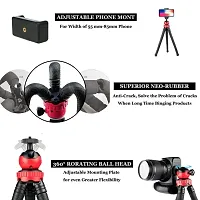 Camera Flexible Tripod, Mobile Phone Tripod 12 Inch Gorilla Lightweight Bendable Tripod with Heavy Duty Mobile Holder, Compatible for Action Cameras, Smartphones, DSLR GoPro Camcorder etc-thumb4