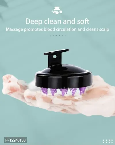 Household Soft Silicone Scratch Head Clean Scalp Itch Wash Detangling Hair Brush Scalp Massager Salon-thumb5