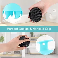 Shampoo Brush Silicon Scalp Massager Hair Brush Wet Dry Comb Head Scrubber Comfortable for All Hair Improve Blood Circulation-thumb4