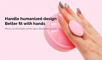 Hair Scalp Massager Shampoo Brush, Scalp Brush Hair Scrubber, Hair Washing Brush Scalp Exfoliator Brush for Dandruff, Wet and Dry Hair Scalp Brush with Soft Silicone-thumb1