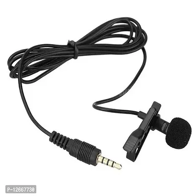 Kitchenfest Condenser Dynamic Lapel Lavalier Microphone for Vocal Recording - Mini Metal Collar Clip Microphone-thumb0