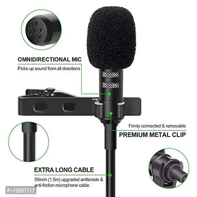 Kitchenfest 3.5mm Clip Microphone For Youtube, Collar Mike For Voice Recording, Lapel Mic Mobile, Pc, Laptop, Android Smartphones, Dslr Camera Microphone-thumb3