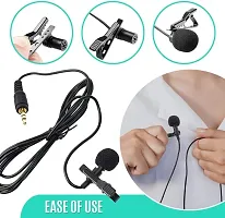 Kitchenfest Condenser Dynamic Lapel Lavalier Microphone for Vocal Recording - Mini Metal Collar Clip Microphone-thumb1