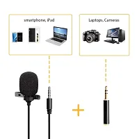 Kitchenfest Condenser Dynamic Lapel Lavalier Microphone for Vocal Recording - Mini Metal Collar Clip Microphone-thumb4