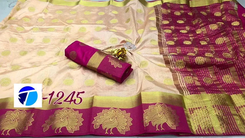 Art Silk Saree With Blouse Piece