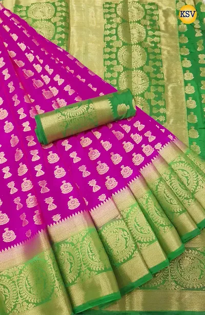 Heavy Rich Pallu Cotton Silk Jacquard Sarees