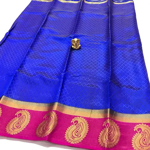 New In Silk Blend Saree with Blouse piece 