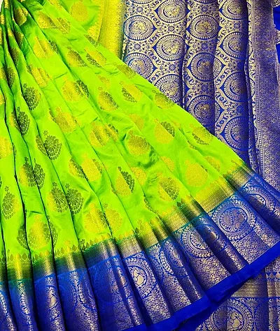 Elegant Art Silk Saree with Blouse piece For Women