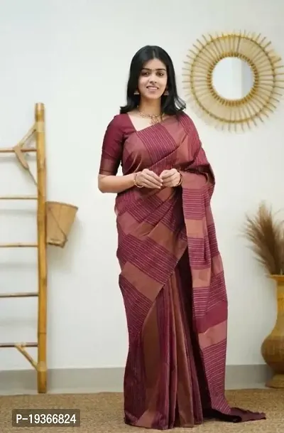 Poly Cotton Saree with Blouse Piece for Women