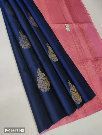 Fancy Silk Blend Saree with Blouse Piece for Women