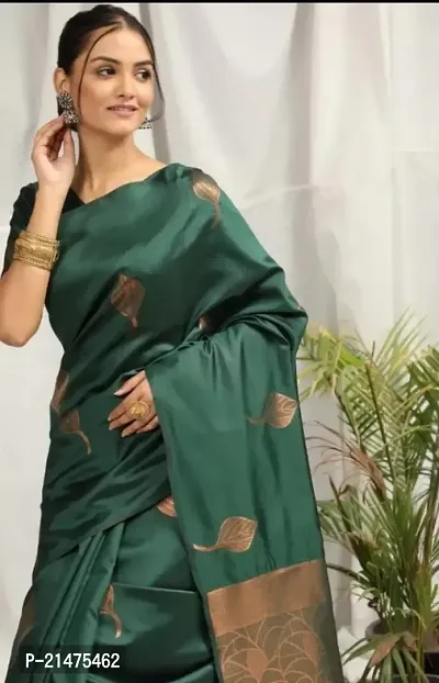 Lichi Silk Woven Design Saree with Blouse Piece