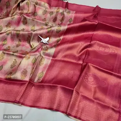 Soft Silk Digital Printed Kanjeevaram Saree with Blouse Piece