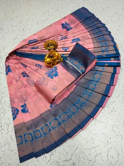 Classic Art Silk Saree with Blouse piece For Women