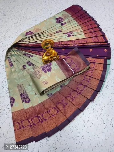 Classic Art Silk Saree with Blouse piece For Women