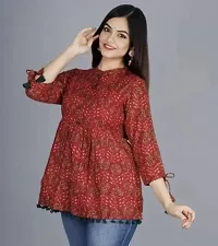 Women Printed Party Wear Top-thumb2