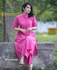 Classic Cotton Kurta And Bottom Kurta Set For Women-thumb1