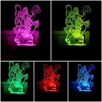 Hanuman 3D Optical Illusion Acrylic Night Lamp, 7 Colors Rgb Auto Gradual Changing Led Plug And Play Night Light, Office Light, Best For Gift(4.5 Inch)-thumb1