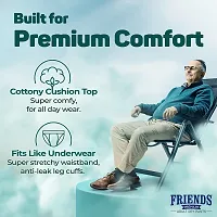 Friends Premium Adult Diapers Pant Style - 10 Count -XXL- with Odour lock and Anti-Bacterial Absorbent Core- Waist Size 34-65 Inch ;86-165cm-thumb2