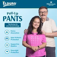 ELDURO Premium Unisex Adult Pant Diapers, XL Size 100-150Cm (40''-59''), 10 Count, Wetness Indicator, Leakproof, 14 hrs Overnight Protection, With Aloe Vera, Pack of 1-thumb2