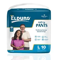 ELDURO Premium Unisex Adult Pant Diapers, Large 101-139 cm (40''-55''), 20 Count, Wetness Indicator, Leakproof, 14 hrs Overnight Protection, With Aloe Vera, Pack of 2-thumb1