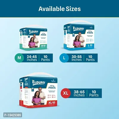ELDURO Premium Unisex Adult Pant Diapers, Medium 71-111Cm (28''-44''), 30 Count, Wetness Indicator, Leakproof, 14 hrs Overnight Protection, With Aloe Vera, Pack of 3-thumb5