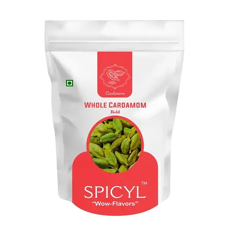 Spicyl Cardamom, Green Cardamom, Elaichi, Small Elaichi, Choti Elachi, Whole Elaichi 6 mm Mini Bold Green Cardamom, Fresh Cardamom 500 Gram