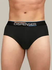 DISPENSER Men's Underwear | 3X Softer Micro Modal Brief | Stretchable  Breathable Knicker | Super Soft Innerwear | Digital Waistband Which Look More Sexy (S, Black)-thumb3