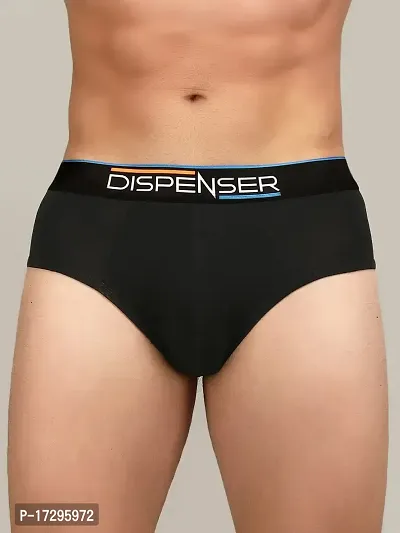 DISPENSER Men's Underwear | 3X Softer Micro Modal Brief | Stretchable  Breathable Knicker | Super Soft Innerwear | Digital Waistband Which Look More Sexy (S, Black)-thumb4