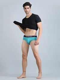 DISPENSER Men Micro Modal Brief Underwear | Anti Bacterial Super Soft Knicker | Multi Color Plus Size Pack of 1-thumb3