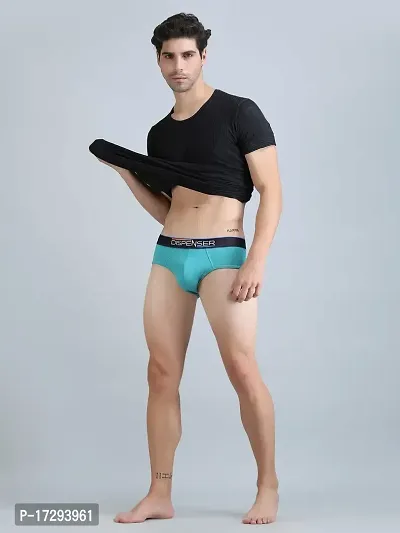 DISPENSER Men Micro Modal Brief Underwear | Anti Bacterial Super Soft Knicker | Multi Color Plus Size Pack of 1-thumb4