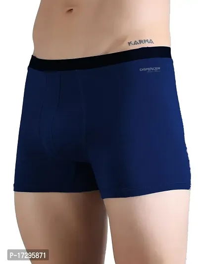 DISPENSER Micro Modal Boxer Brief (S1 Pack Of 2) (S, NavyBlue - Black)-thumb2