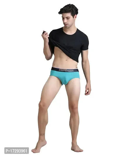 DISPENSER Men Micro Modal Brief Underwear | Anti Bacterial Super Soft Knicker | Multi Color Plus Size Pack of 1-thumb2