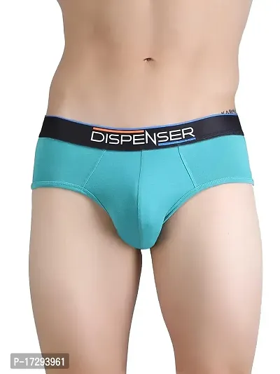 DISPENSER Men Micro Modal Brief Underwear | Anti Bacterial Super Soft Knicker | Multi Color Plus Size Pack of 1-thumb0