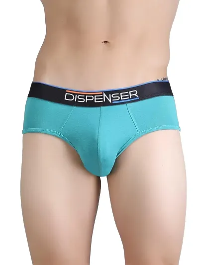 DISPENSER Men Micro Modal Brief Underwear | Anti Bacterial Super Soft Knicker | Multi Color Plus Size Pack of 1