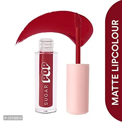 SUGAR POP Matte Lipcolour - 11 Ruby (Ruby Red) ndash; 1.6 ml - Lasts Up to 8 hours l Red Lipstick for Women l Non-Drying, Smudge Proof, Long Lasting