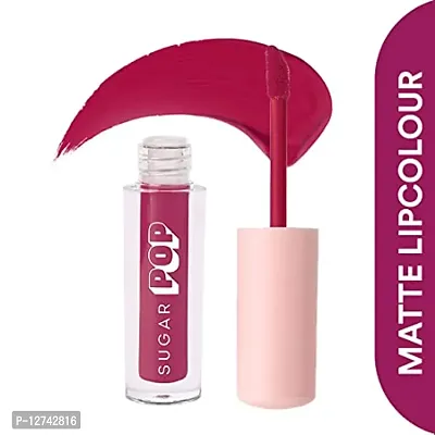 SUGAR POP Matte Lipcolour - 13 Magenta (Dark Pink) ndash; 1.6 ml - Lasts Up to 8 hours l Pink Lipstick for Women l Non-Drying, Smudge Proof, Long Lasting
