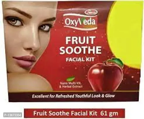 Simco Oxyveda Fruit Soothe Facial Kit with Face Wash-thumb0