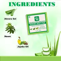 Piiu Organics Natural Herbal Glycerine Aloevera, Neem  Tulsi Bath Bar | Cleanses and purifies the skin | 100gm (Buy 1 Get 1 Free)-thumb1