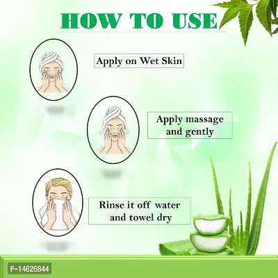 Piiu Organics Natural Herbal Glycerine Aloevera, Neem  Tulsi Bath Bar | Cleanses and purifies the skin | 100gm (Buy 1 Get 1 Free)-thumb4