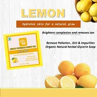 Piiu Organic Natural Herbal Glycerin Super Value Lemon Bathing Bar, 100gm (Buy 1 Get 1 Free)-thumb2
