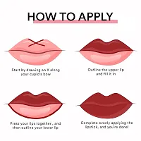 SUGAR POP Matte Lipcolour - 09 Mulberry (Brownish Red) ndash; 1.6 ml - Lasts Up to 8 hours l Red Lipstick for Women l Non-Drying, Smudge Proof, Long Lasting-thumb3