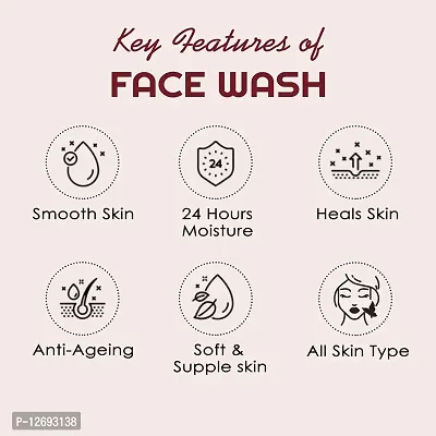 NUTRIGLOW Advanced Organics face wash, Anti-Ageing/Reduces Wrinkles, red wine face wash, 100 ml-thumb3