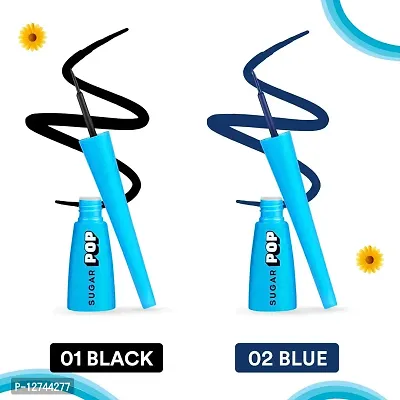 SUGAR POP Matte Eyeliner - 02 Blue | Smudge proof  Water-resistant | Quick drying | Easy  precise application l Lasts up to 10 Hours l Matte eyeliner for women-thumb2