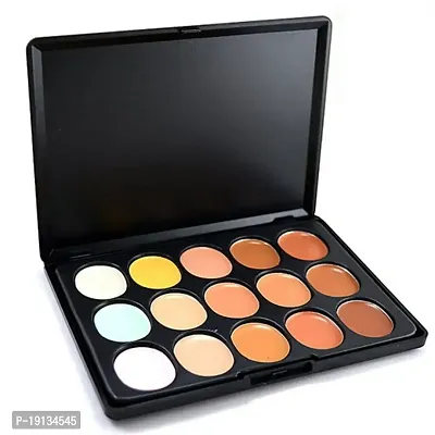 LOVE HUDA Professional Waterproof 15 Colors Contour Highlight Makeup Concealer Palette For All Type Of Makeup.