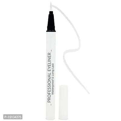 LOVE HUDA Professional Waterproof Long Lasting White Sketch Pen Eyeliner 24 Hours Stay Eyeliner.-thumb0