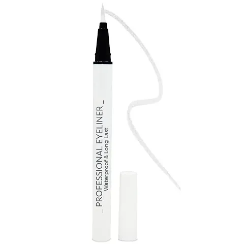 LOVE HUDA Professional Waterproof Long Lasting White Sketch Pen Eyeliner 24 Hours Stay Eyeliner.