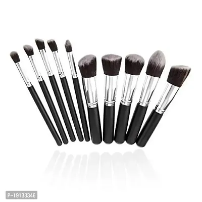 LOVE HUDA Professional Fiber Bristle Makeup Brushes Set For Foundation Face Powder Blush Eyeshadow Brush Makeup Brush Kit Set Of 10