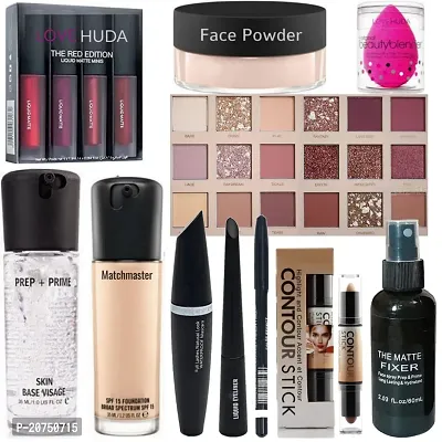 LOVE HUDA Professional HD Makeup Kit Combo Full Set With All Products For Girls  Women