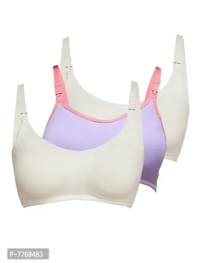 Buy Inner Sense Women's Organic Cotton Antimicrobial Non Padded Non Wired  Maternity Bra (Pack of 3) Online In India At Discounted Prices
